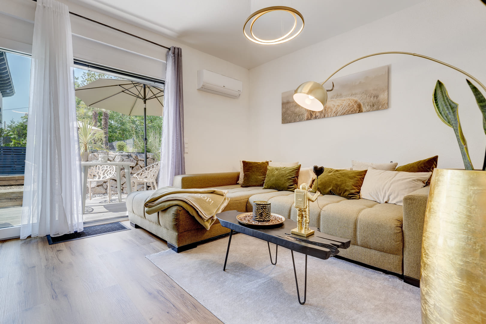 Wohnzimmer im charmanten Ferienhaus